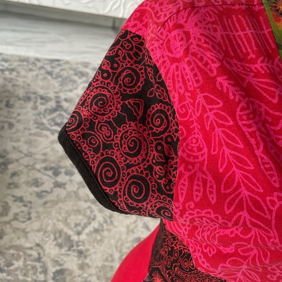 Desigual Women’s Multicolor A-line Short Sleeve Dress Size Small - Picture 8 of 14